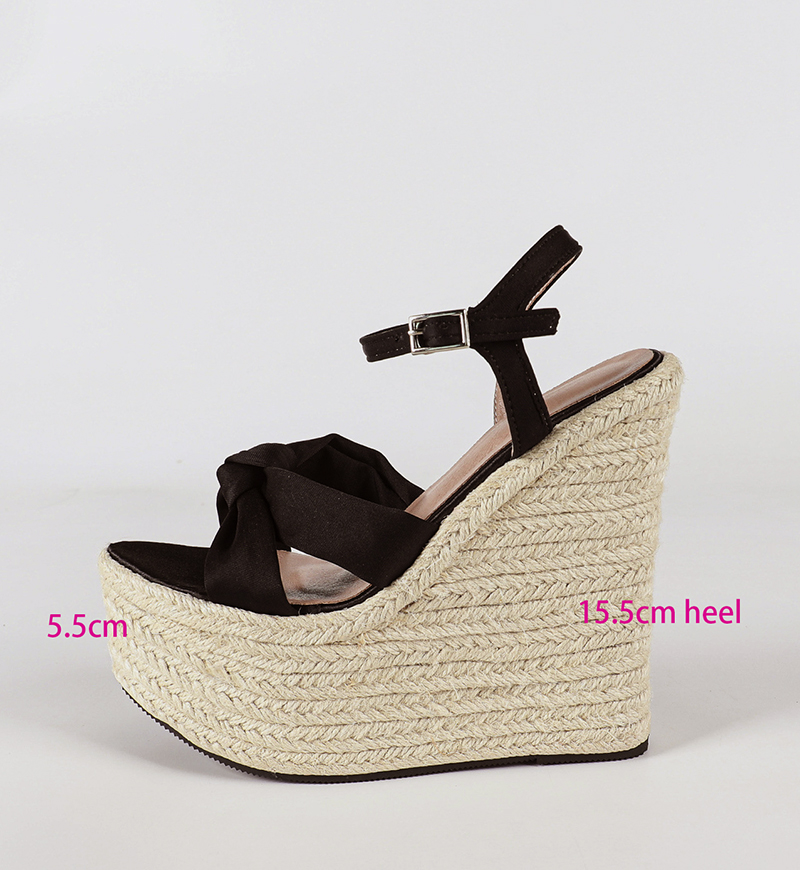 Espadrille Sandal Women - LIHUAMAO 15.5cm Heel Pumps Women Wedges
