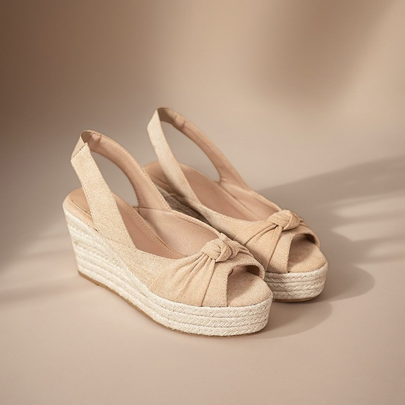 LIHUAMAO beige espadrille peep - đánh giá và giá Espadrille Sandal Women