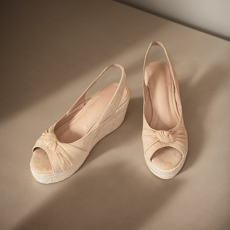 LIHUAMAO beige espadrille peep - đánh giá và giá Espadrille Sandal Women