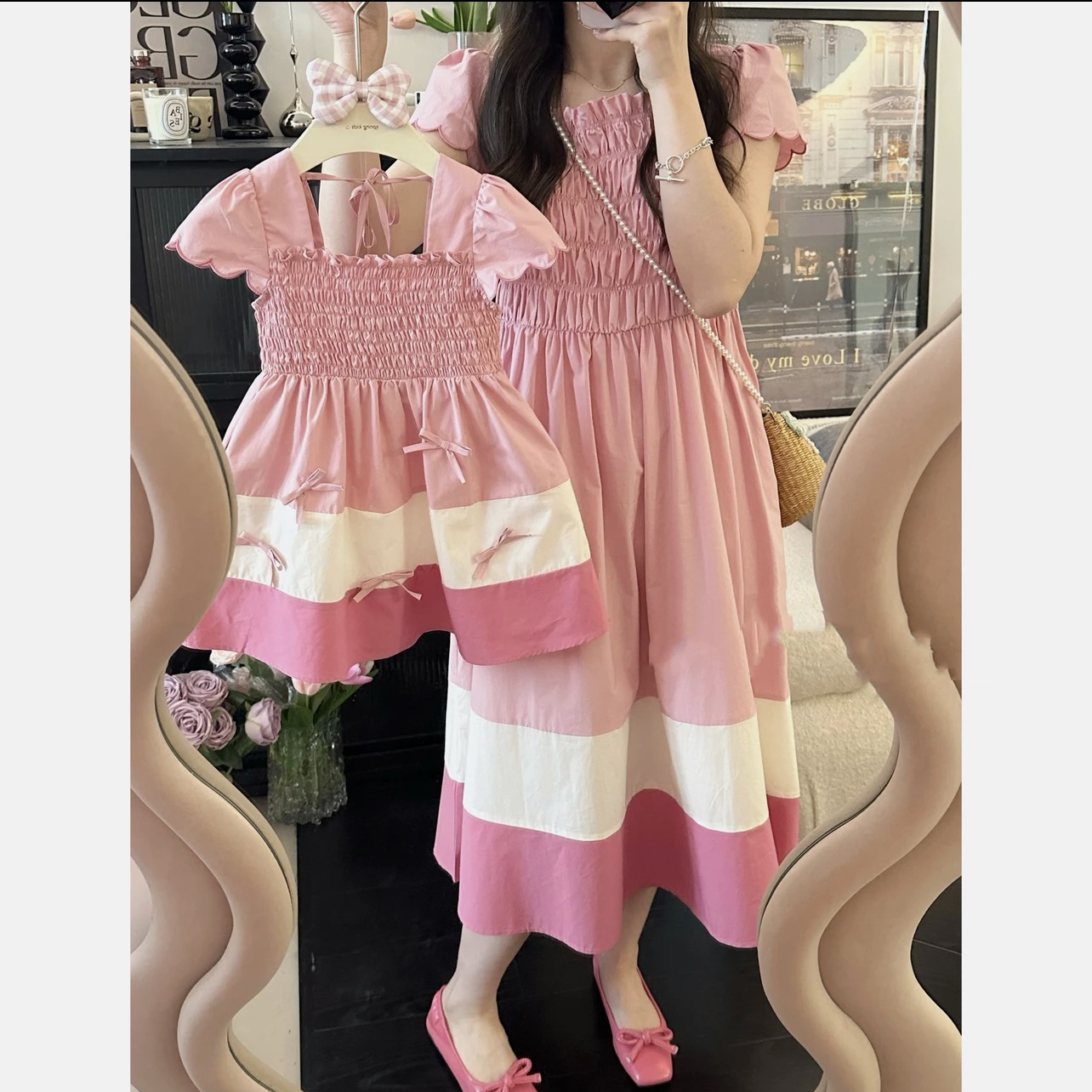 2024 Summer Mom and Daughter M - đánh giá và giá Summer Clothing Baby Girl