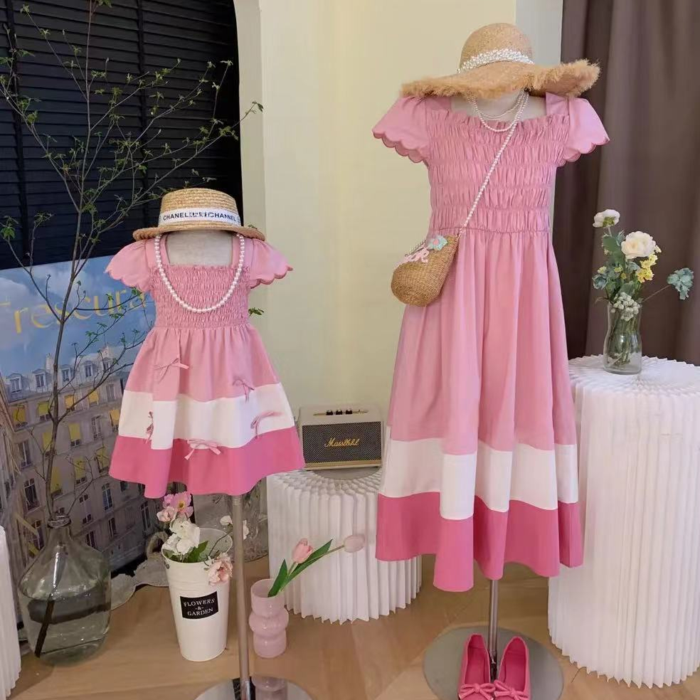 2024 Summer Mom and Daughter M - đánh giá và giá Summer Clothing Baby Girl