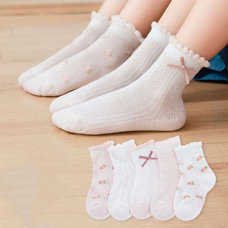 Kids Socks 5 Pairs/Lot Spring  - đánh giá và giá Summer Clothing Baby Girl