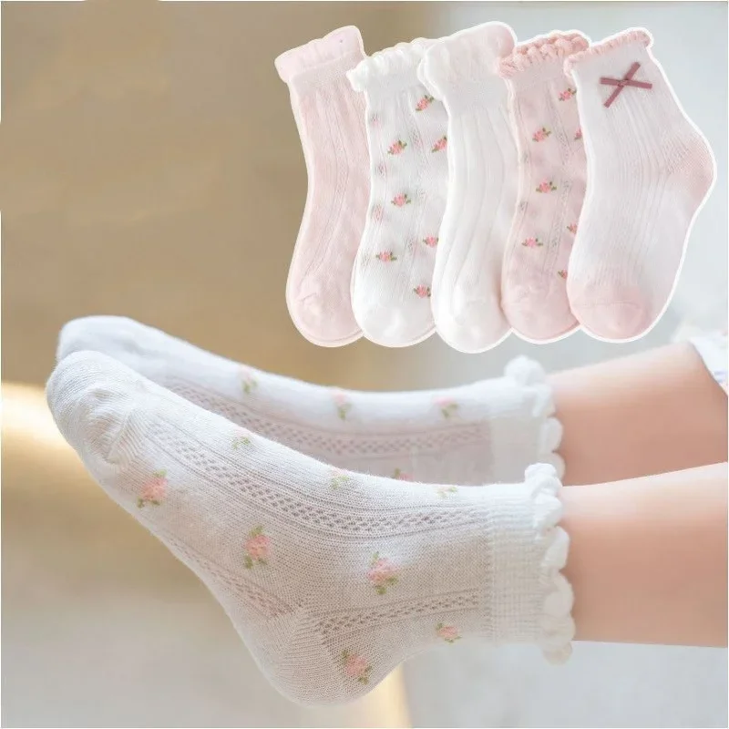 Kids Socks 5 Pairs/Lot Spring  - đánh giá và giá Summer Clothing Baby Girl