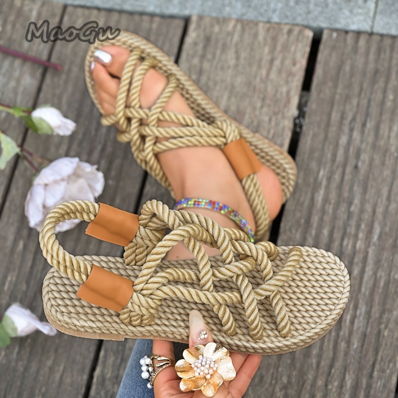Women's Braided Rope Flat Sand - đánh giá và giá Espadrille Sandal Women