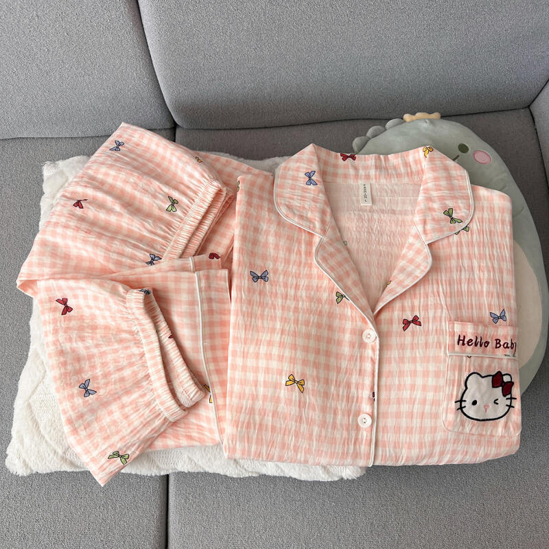 Hello Kitty Women's Pajamas Th - đánh giá và giá Summer Clothes