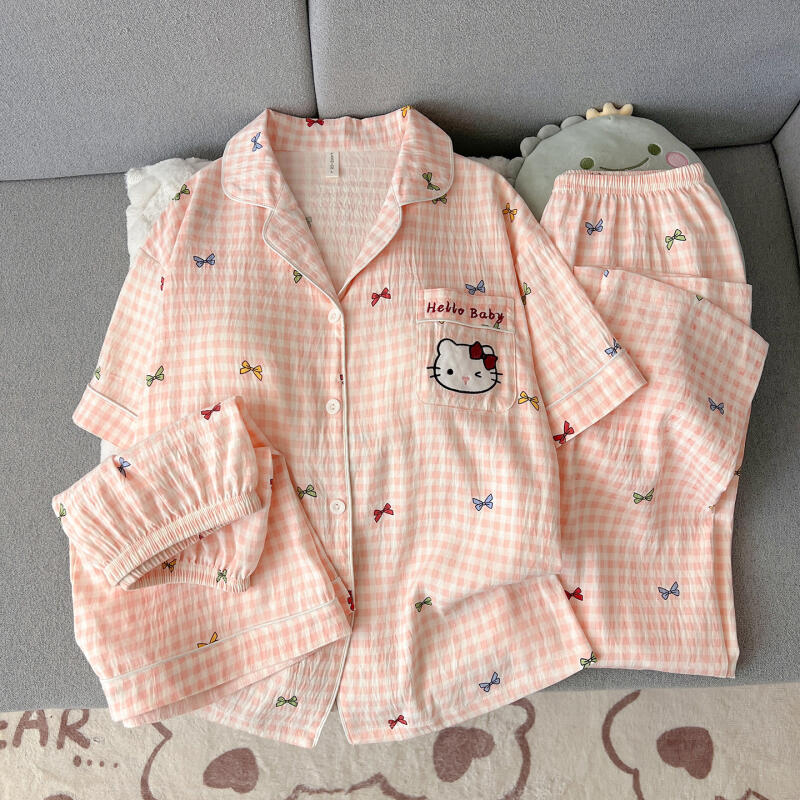 Hello Kitty Women's Pajamas Th - đánh giá và giá Summer Clothes