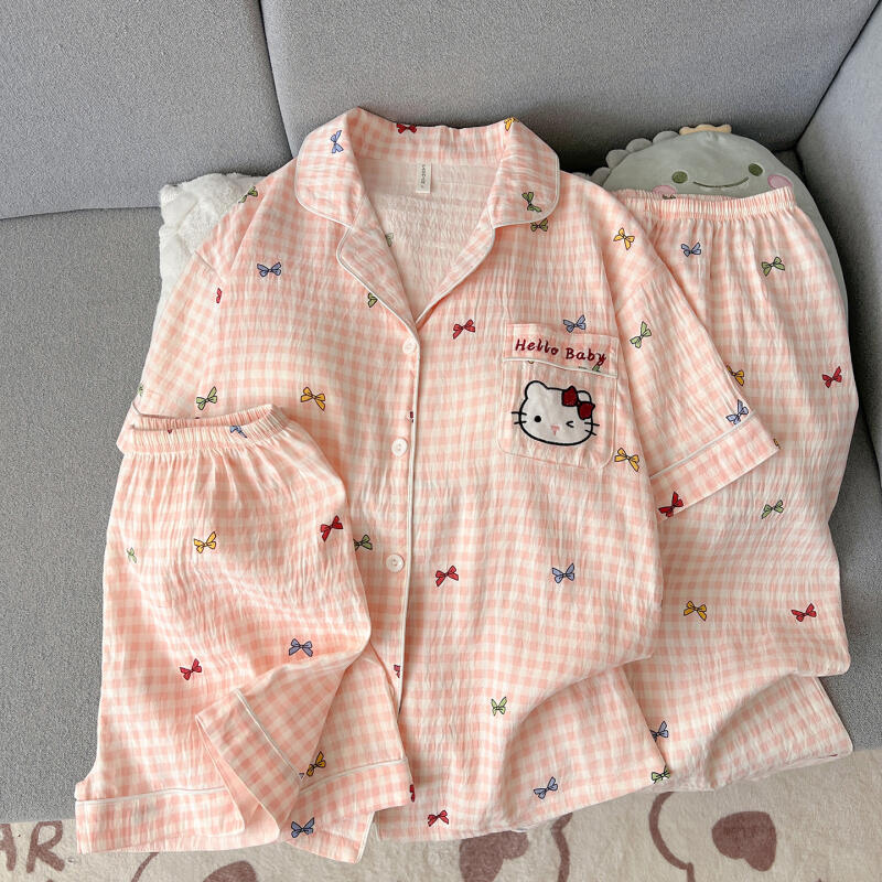 Hello Kitty Women's Pajamas Th - đánh giá và giá Summer Clothes