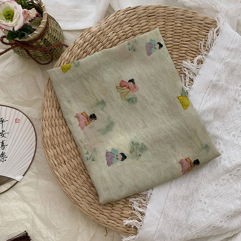 Cute Print Fabric for DIY Summ - đánh giá và giá Summer Clothing Fabric