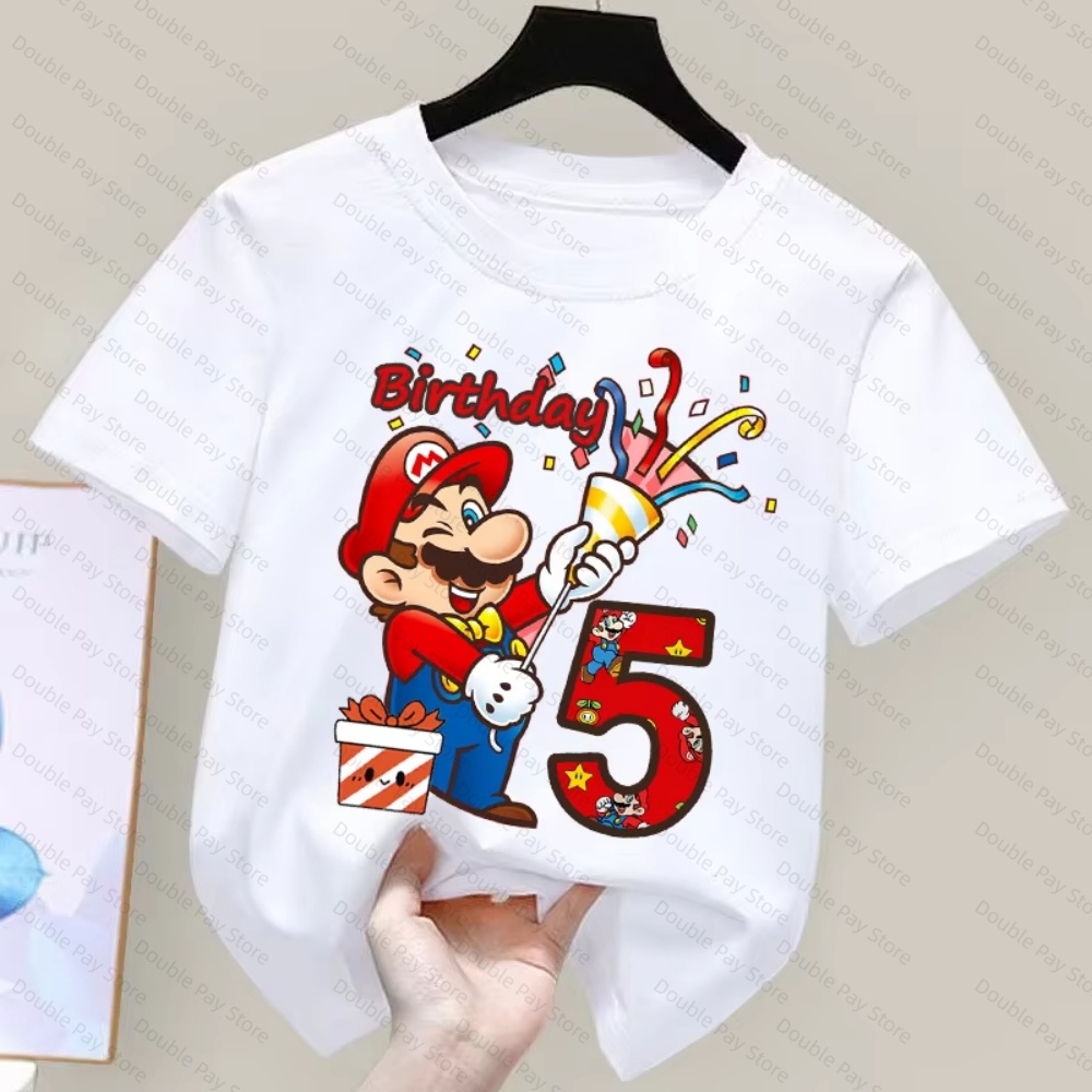 Kids Cartoon Mario Birthday Nu - đánh giá và giá Summer Edit Clothing
