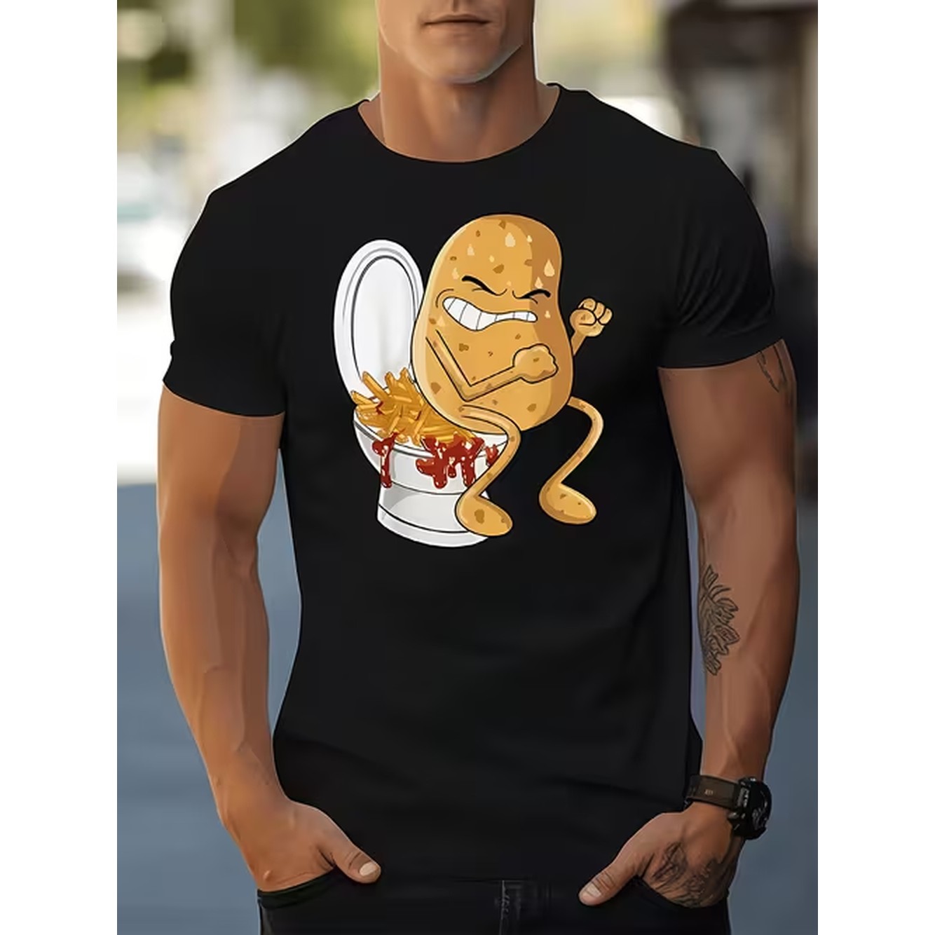 Product Image Fun Printed Men' - đánh giá và giá Summer Clothing Images